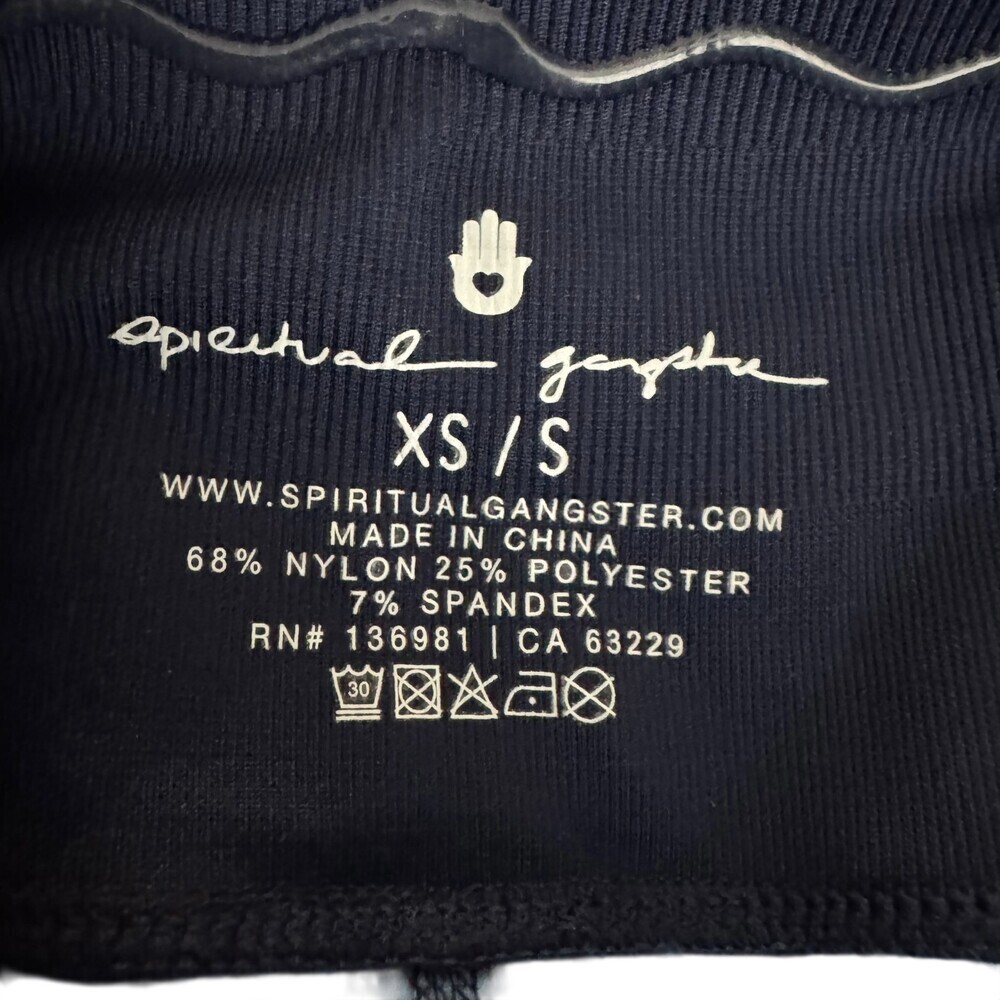 Spiritual Gangster Love Sculpt Seamless Leggings Women's Size XS Small Navy blue - Picture 4 of 6